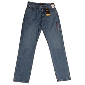 Mens Lee Relaxed Fit Straight Leg Jean 30x34 Comfort Stretch Sits Below Waist